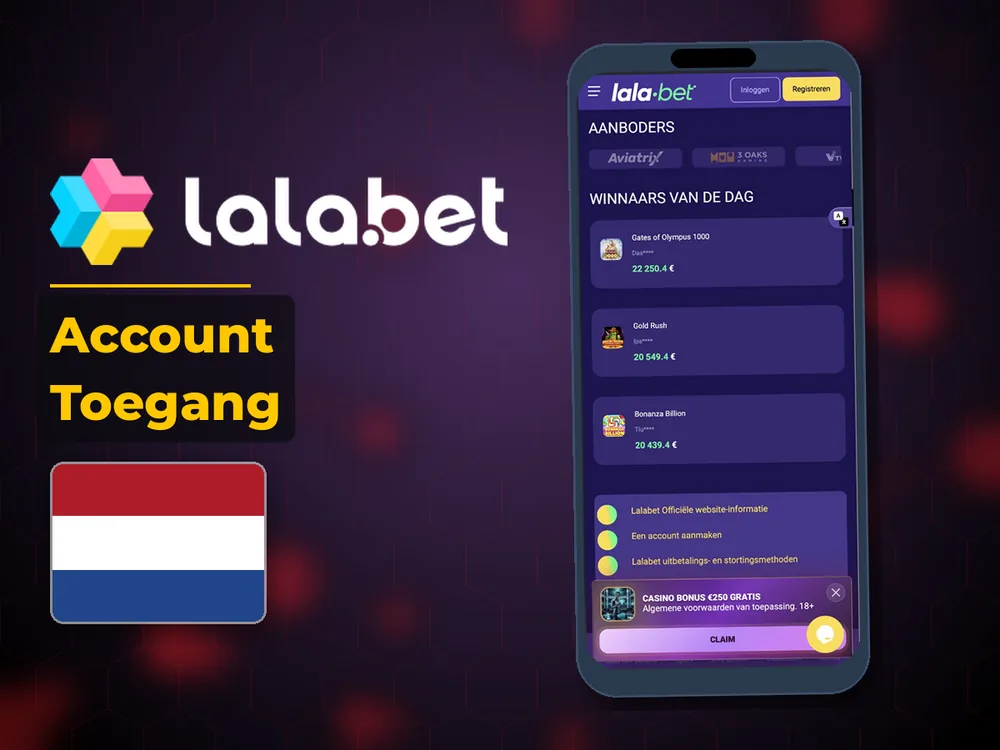 lalabet - Account Toegang