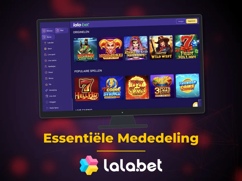 lalabet - Essentiële Mededeling