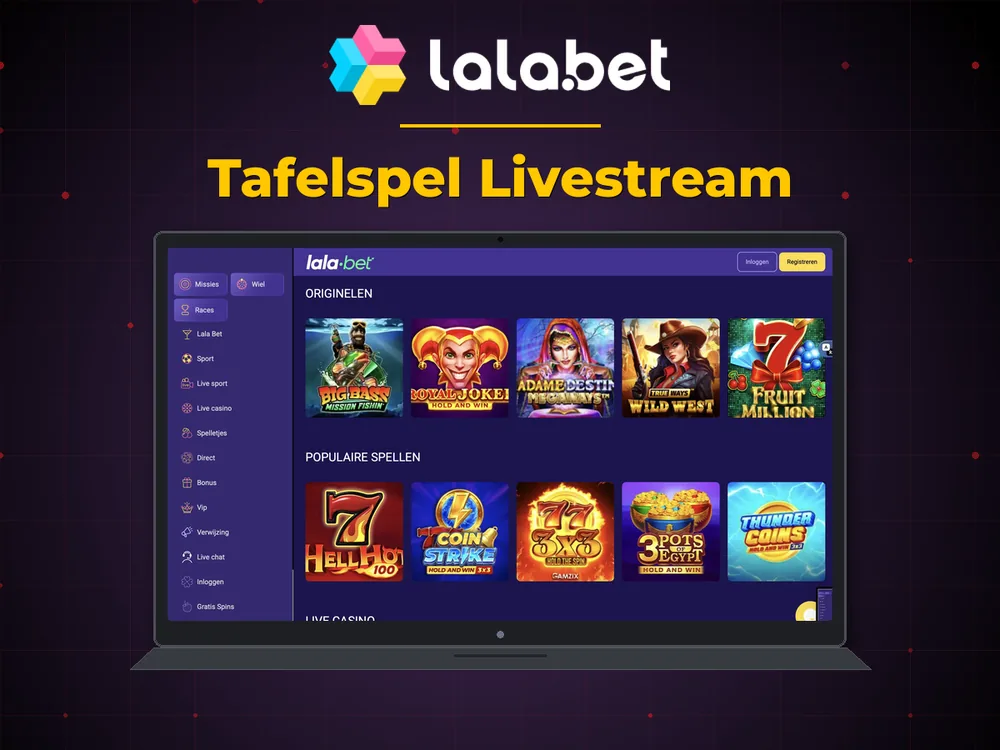 lalabet - Tafelspel Livestream