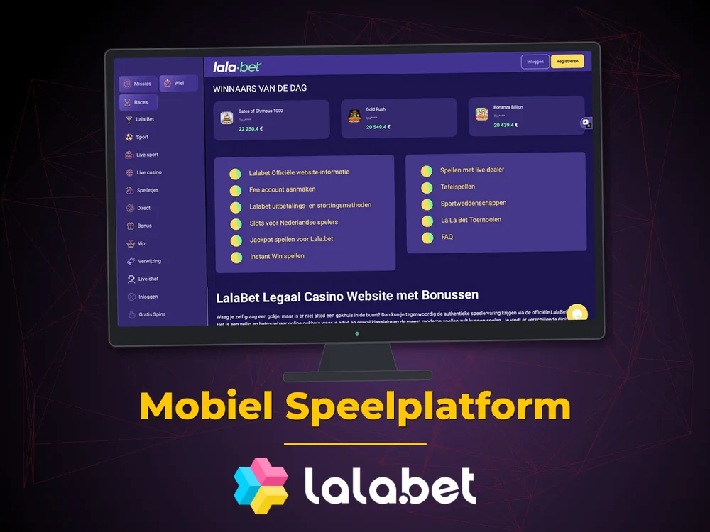 lalabet - Mobiel Speelplatform
