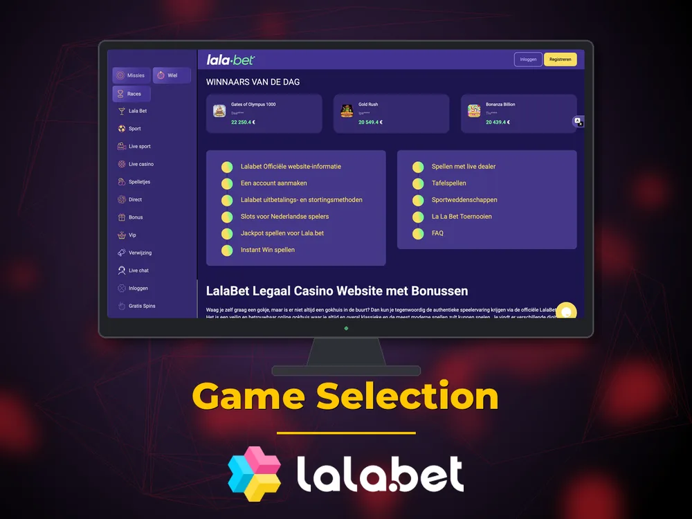 lalabet - Game Selection