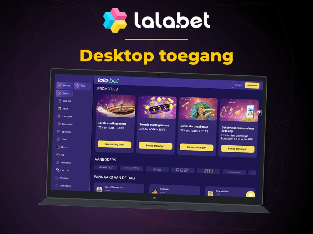 lalabet - Desktop toegang