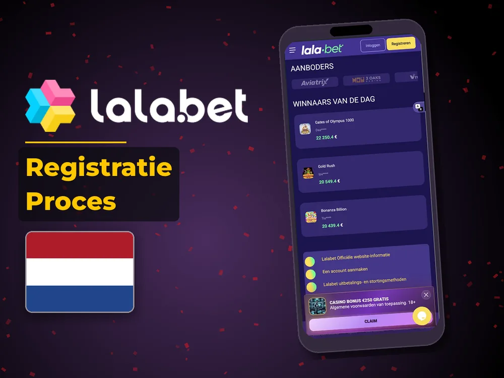 lalabet - Registratie Proces