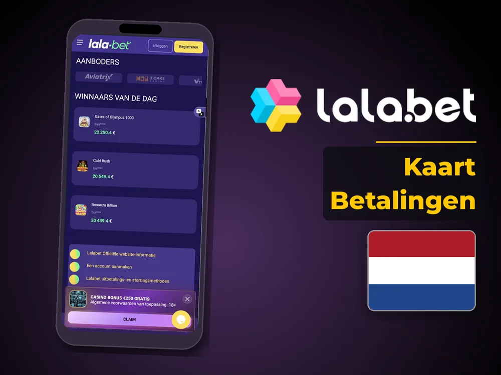 lalabet - Kaart Betalingen
