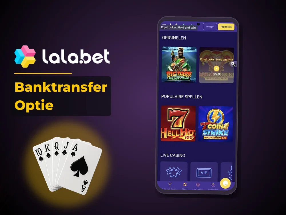 lalabet - Banktransfer Optie