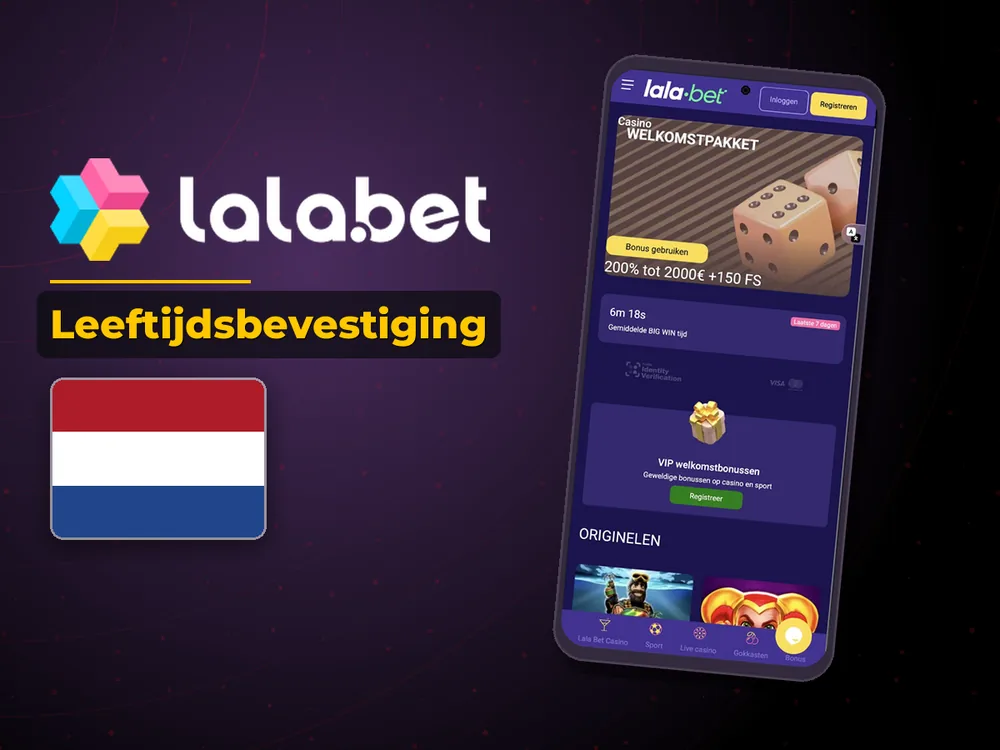 lalabet - Leeftijdsbevestiging